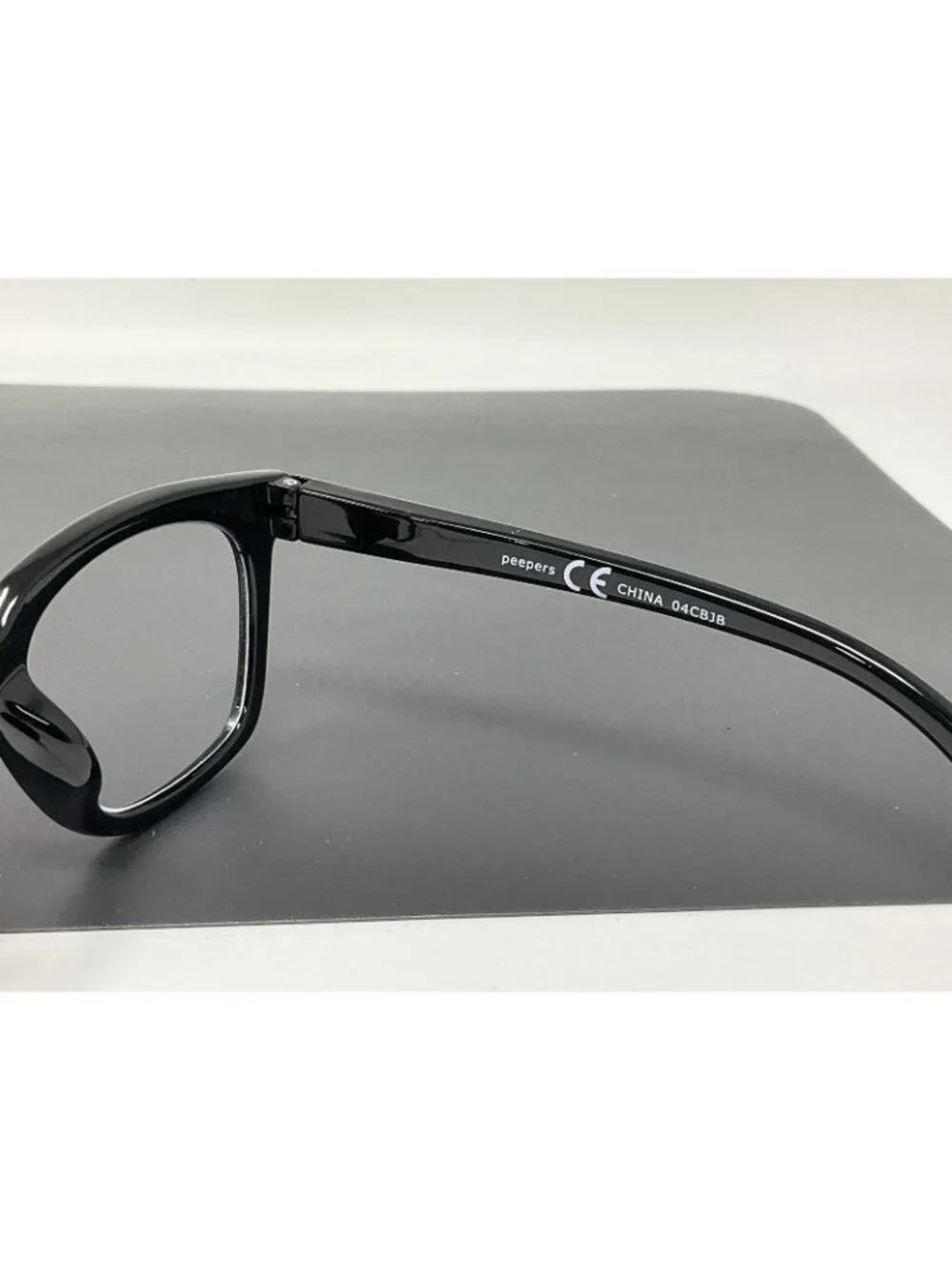 Peepers To the Max Focus Black Reading Glasses Blue Light Block + 0.00